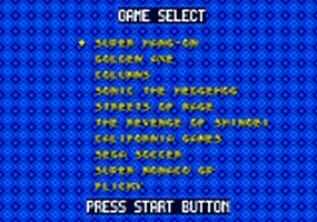 Mega Games 10 in 1 Title Screen